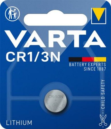 Gombelem, 3V, CR1/3N BL1, 1 db, lítium, VARTA Professional (VECR13N)