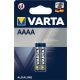 Elem, AAAA, LR61, 1,5V, 2 db, VARTA (VELR61)