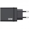 Hálózati töltő, 1xUSB-C PD (20W), USB-A QC 3.0, 2xUSB-A (10W), VERBATIM, fekete (VT49700)