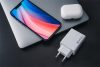 Hálózati töltő, 1xUSB-C PD (20W), USB-A QC 3.0, 2xUSB-A (10W), VERBATIM, fehér (VT49701)