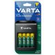 Elemtöltő, AA/AAA/9V, 4xAA 2100 mAh, LCD kijelző, VARTA Plug (VTL15)