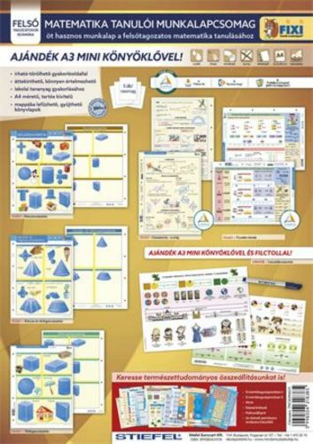 Tanulói munkalap csomag, 5 munkalap, 1 alátét, filc, STIEFEL Matematika felsősöknek (VTMCS11)